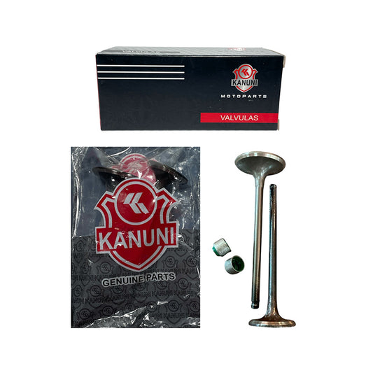 KIT VALVULAS ADMI Y ESCA CRYPTON 110/115 CON SELLOS KANUNI