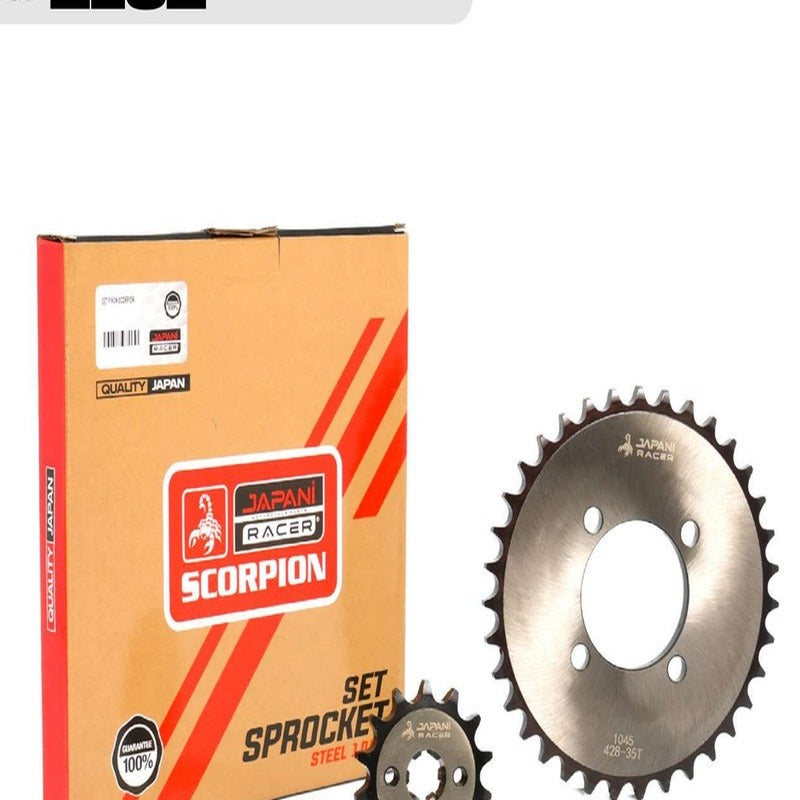 PLATO PIÑON BEST/VIVAX/VIVA 115R/AX 4 35T/14T ACERADO JAPAN SCORPION