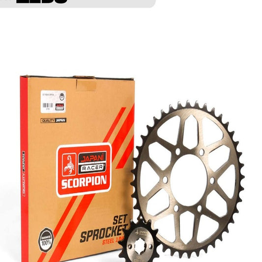 PLATO PIÑON AKT CR5/TTX 180/200 40T/13T ACERADO JAPAN SCORPION