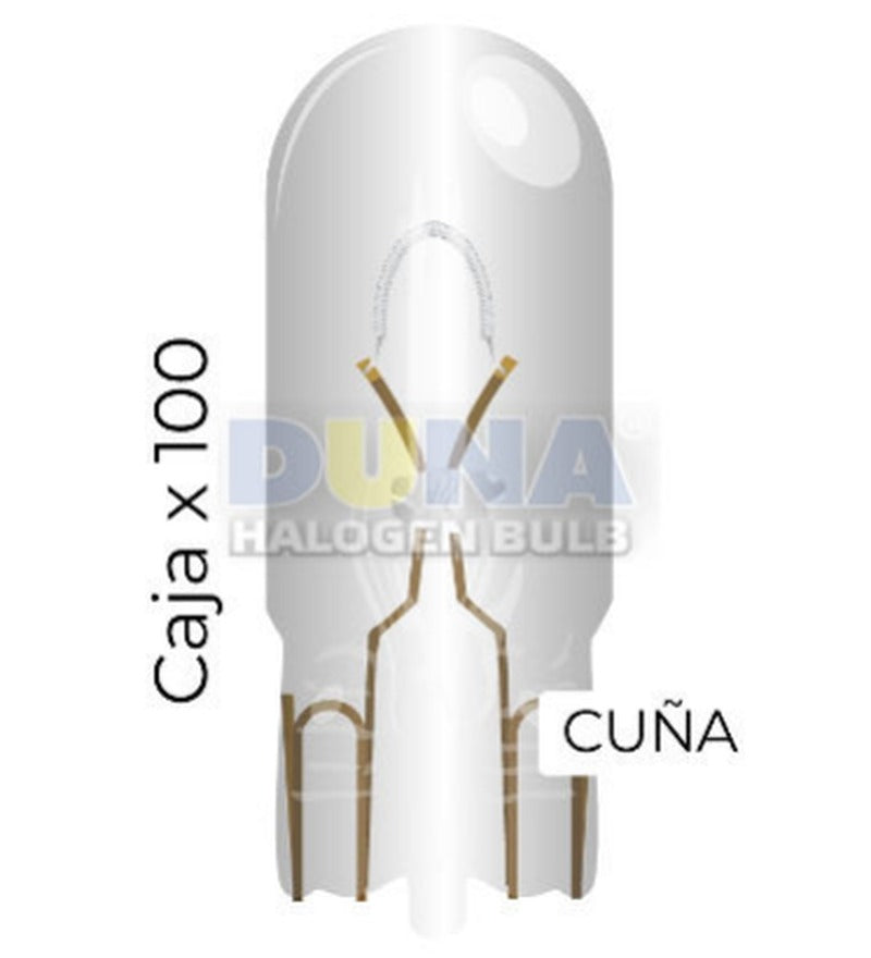 BOMBILLO T10 12 BLA 5W CUÑA DUNA