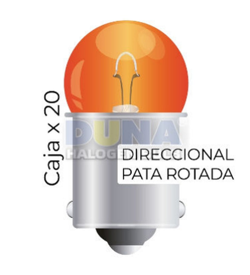 BOMBILLO DIRECCIONAL 12V-10W PATA TORCIDA/PULSAR DUNA