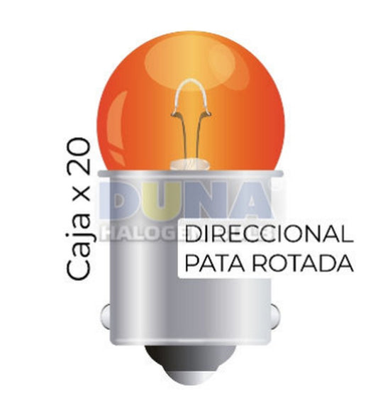 BOMBILLO DIRECCIONAL 12V-10W PATA TORCIDA/PULSAR DUNA