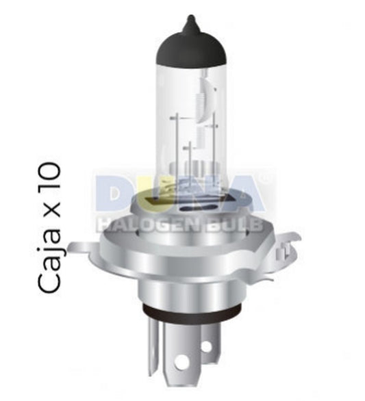BOMBILLO TRICETA 12V 35/35 HALOGENO H4 P43T DUNA
