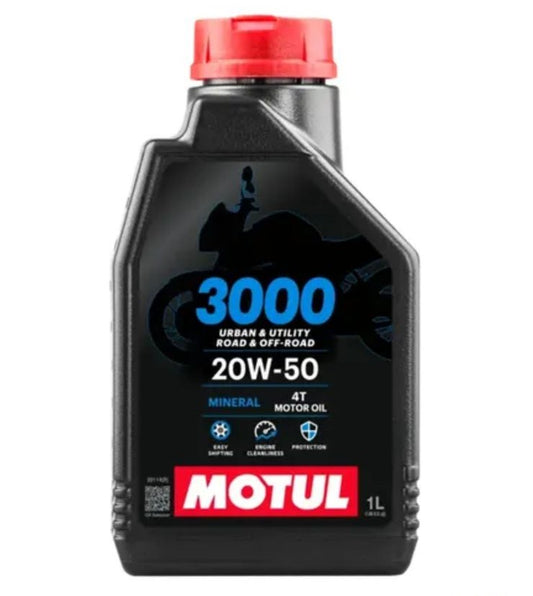 ACEITE MOTUL 3000 20W50 MINERAL 1L